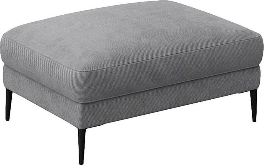 FLEXLUX Poef Belle gestoffeerde hocker zithocker Scandinavisch design in een sublieme verwerking - Foto 3