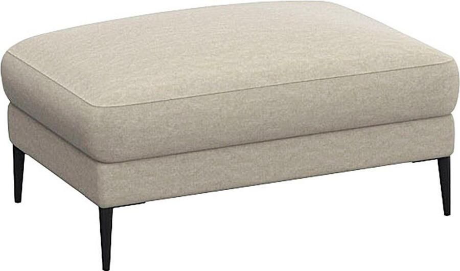 FLEXLUX Poef Belle gestoffeerde hocker zithocker Scandinavisch design in een sublieme verwerking - Foto 4