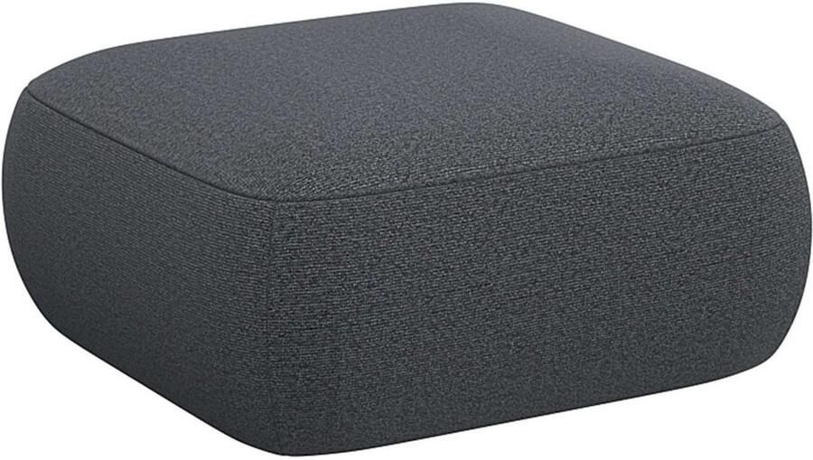 FLEXLUX Poef Torino rond laag bij de grond zitpoef stoffeerpoef Modern organisch poefontwerp koudschuim golfondersteuning - Foto 2