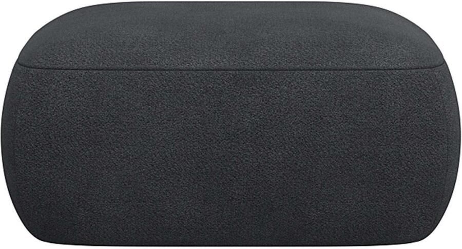 FLEXLUX Poef Torino rond laag bij de grond zitpoef stoffeerpoef Modern organisch poefontwerp koudschuim golfondersteuning - Foto 3