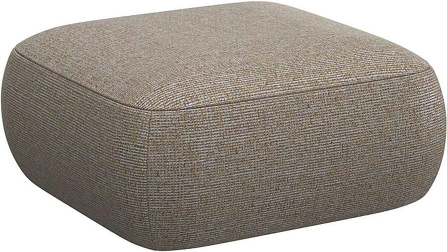 FLEXLUX Poef Torino rond laag bij de grond zitpoef stoffeerpoef Modern organisch poefontwerp koudschuim golfondersteuning - Foto 2