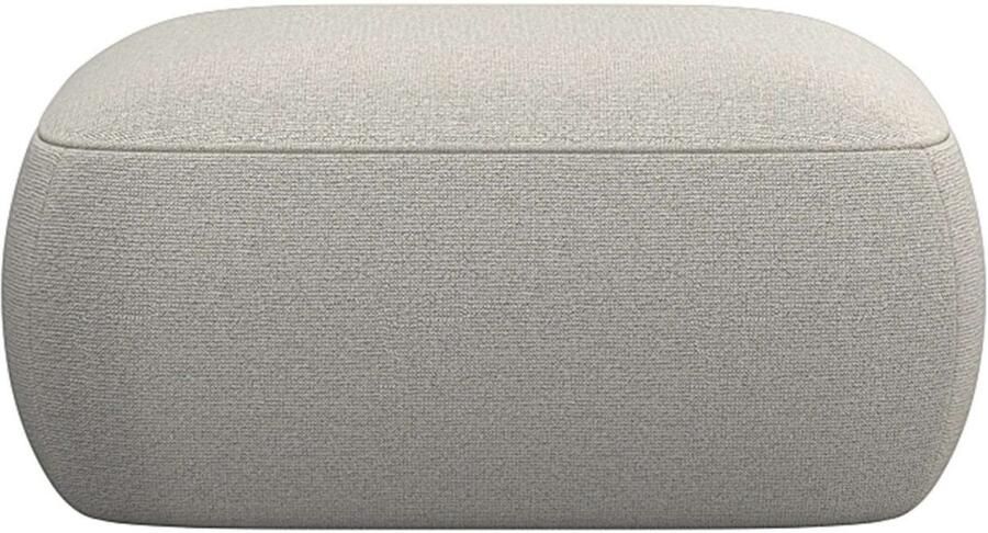 FLEXLUX Poef Torino rond laag bij de grond zitpoef stoffeerpoef Modern organisch poefontwerp koudschuim golfondersteuning - Foto 4