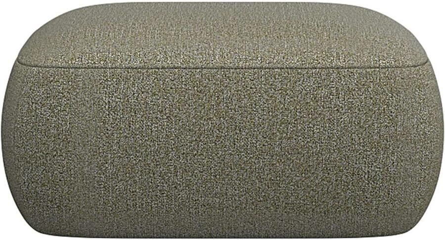 FLEXLUX Poef Torino rond laag bij de grond zitpoef stoffeerpoef Modern organisch poefontwerp koudschuim golfondersteuning - Foto 3