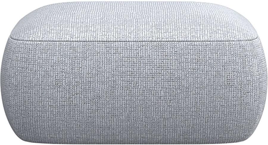 FLEXLUX Poef Torino rond laag bij de grond zitpoef stoffeerpoef Modern organisch poefontwerp koudschuim golfondersteuning - Foto 4