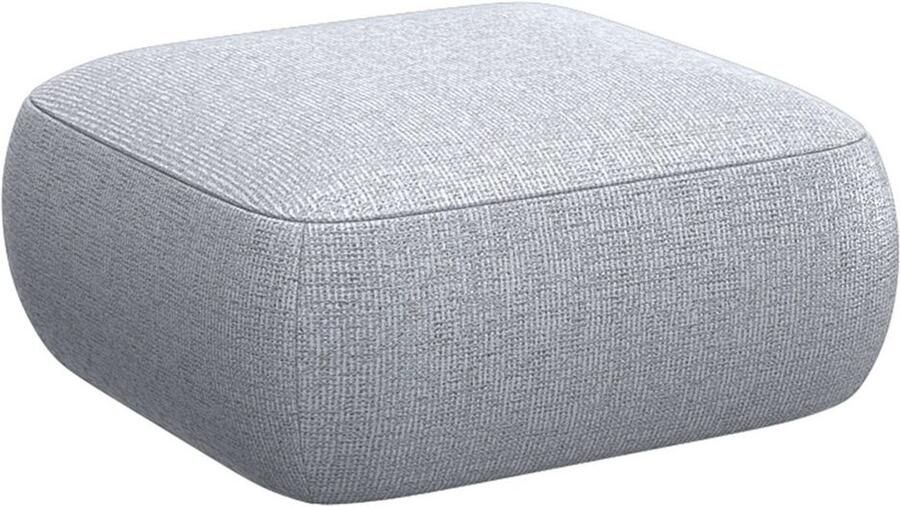 FLEXLUX Poef Torino rond laag bij de grond zitpoef stoffeerpoef Modern organisch poefontwerp koudschuim golfondersteuning - Foto 3