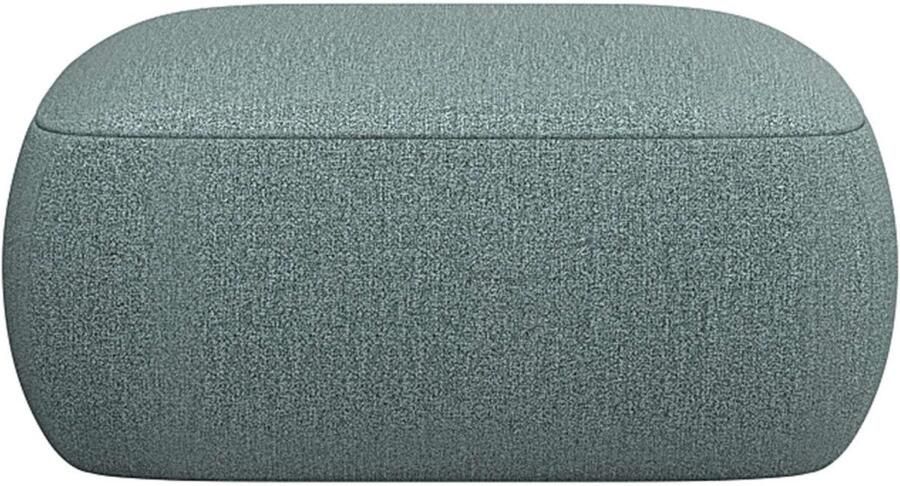 FLEXLUX Poef Torino rond laag bij de grond zitpoef stoffeerpoef Modern organisch poefontwerp koudschuim golfondersteuning - Foto 3