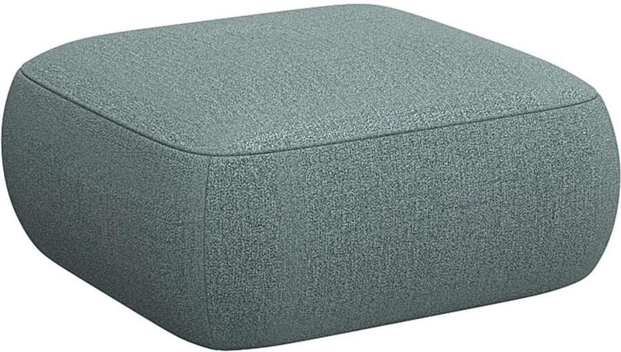 FLEXLUX Poef Torino rond laag bij de grond zitpoef stoffeerpoef Modern organisch poefontwerp koudschuim golfondersteuning - Foto 2