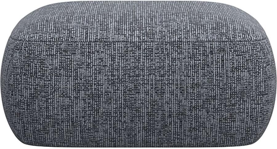 FLEXLUX Poef Torino rond laag bij de grond zitpoef stoffeerpoef Modern organisch poefontwerp koudschuim golfondersteuning - Foto 3