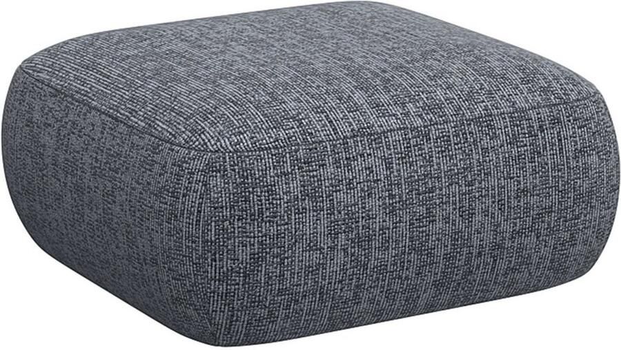 FLEXLUX Poef Torino rond laag bij de grond zitpoef stoffeerpoef Modern organisch poefontwerp koudschuim golfondersteuning - Foto 2