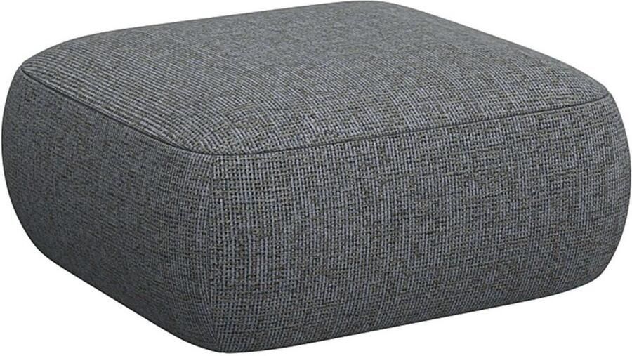 FLEXLUX Poef Torino rond laag bij de grond zitpoef stoffeerpoef Modern organisch poefontwerp koudschuim golfondersteuning - Foto 2