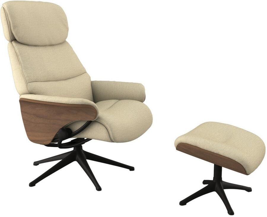 FLEXLUX Relaxfauteuil Aarhus gestoffeerde relaxfauteuil Scandinavisch design armleuningen - Foto 4