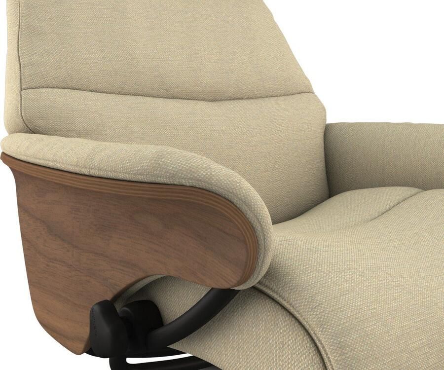 FLEXLUX Relaxfauteuil Aarhus gestoffeerde relaxfauteuil Scandinavisch design armleuningen - Foto 3