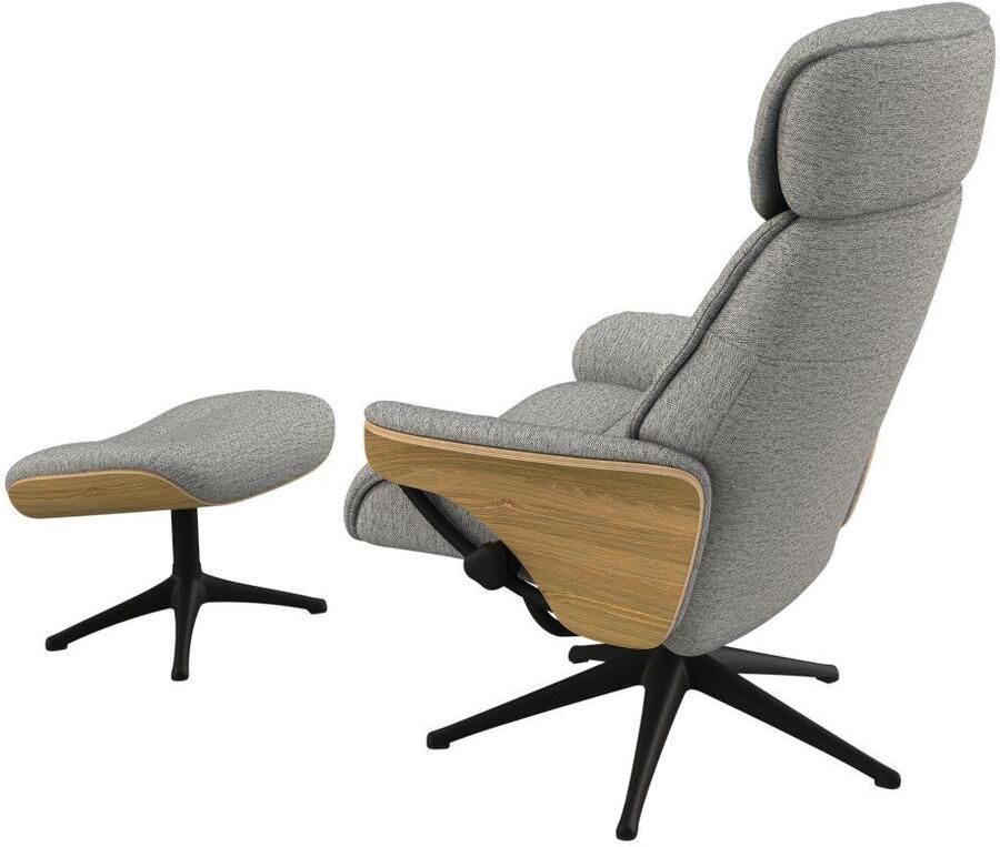 FLEXLUX Relaxfauteuil Aarhus gestoffeerde relaxfauteuil Scandinavisch design armleuningen - Foto 2
