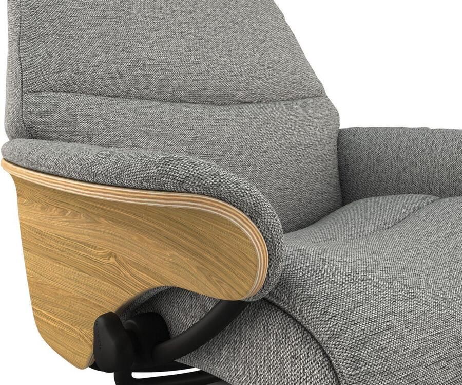 FLEXLUX Relaxfauteuil Aarhus gestoffeerde relaxfauteuil Scandinavisch design armleuningen - Foto 3