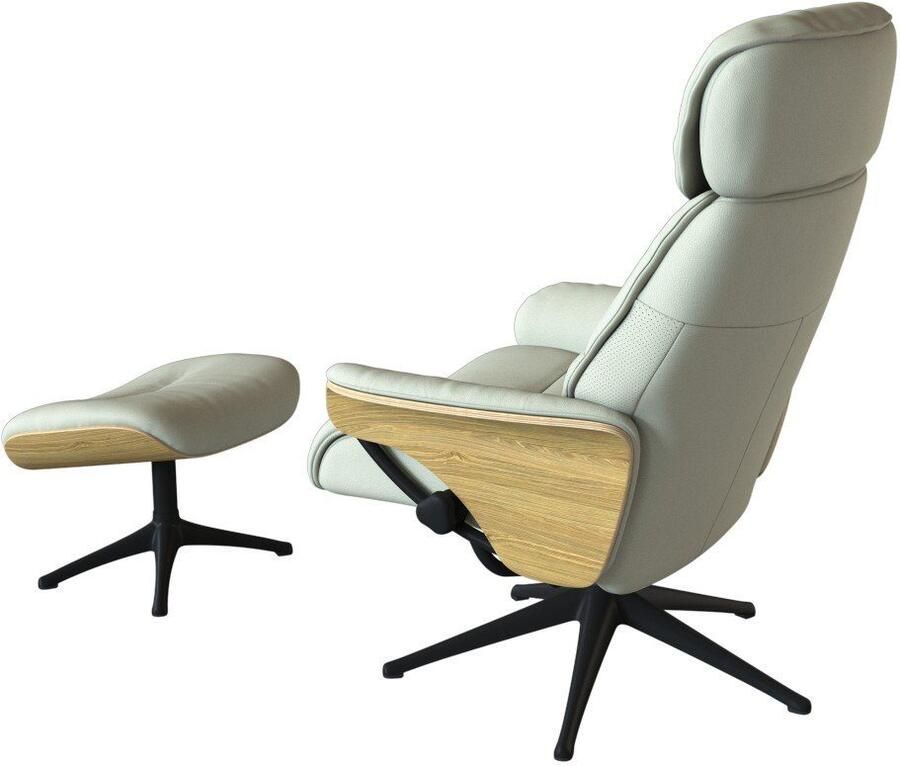 FLEXLUX Relaxfauteuil Aarhus gestoffeerde relaxfauteuil Scandinavisch design armleuningen - Foto 2