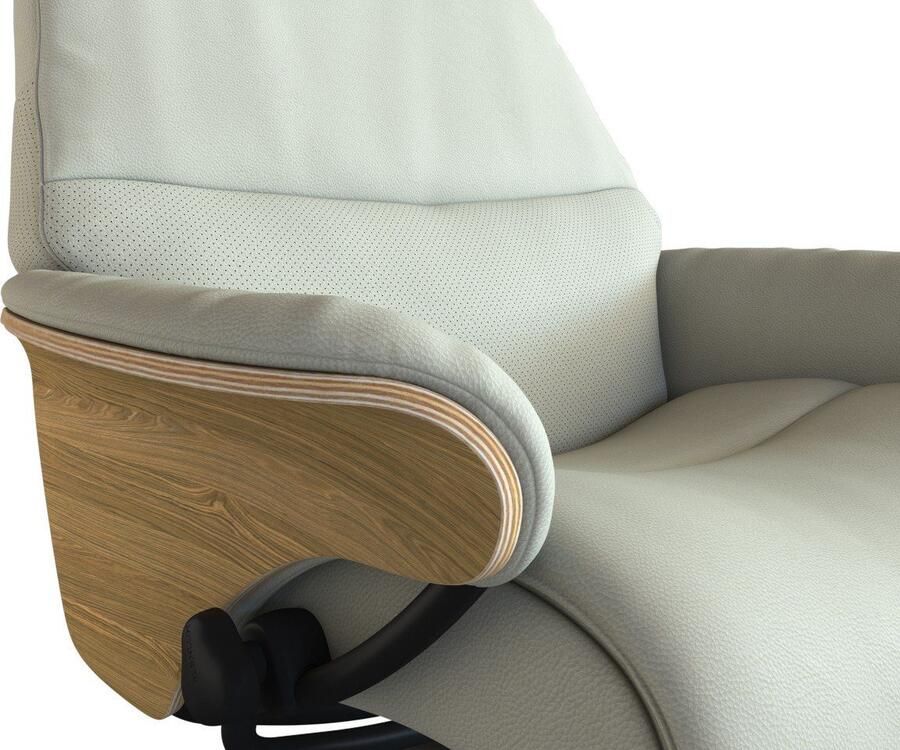 FLEXLUX Relaxfauteuil Aarhus gestoffeerde relaxfauteuil Scandinavisch design armleuningen - Foto 3