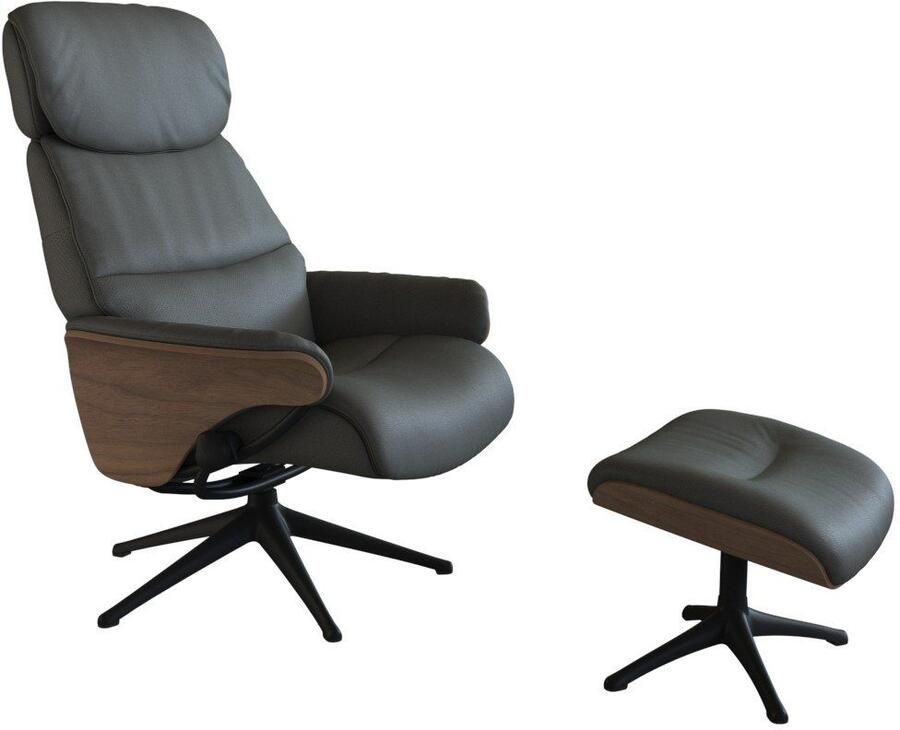 FLEXLUX Relaxfauteuil Aarhus gestoffeerde relaxfauteuil Scandinavisch design armleuningen - Foto 4