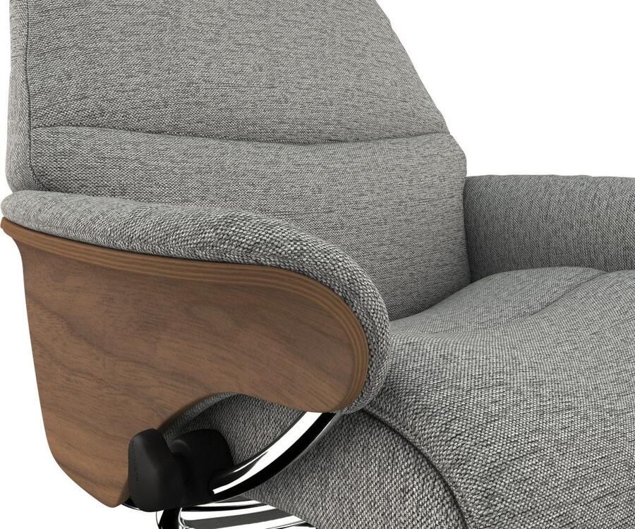 FLEXLUX Relaxfauteuil Aarhus gestoffeerde relaxfauteuil Scandinavisch design armleuningen - Foto 3