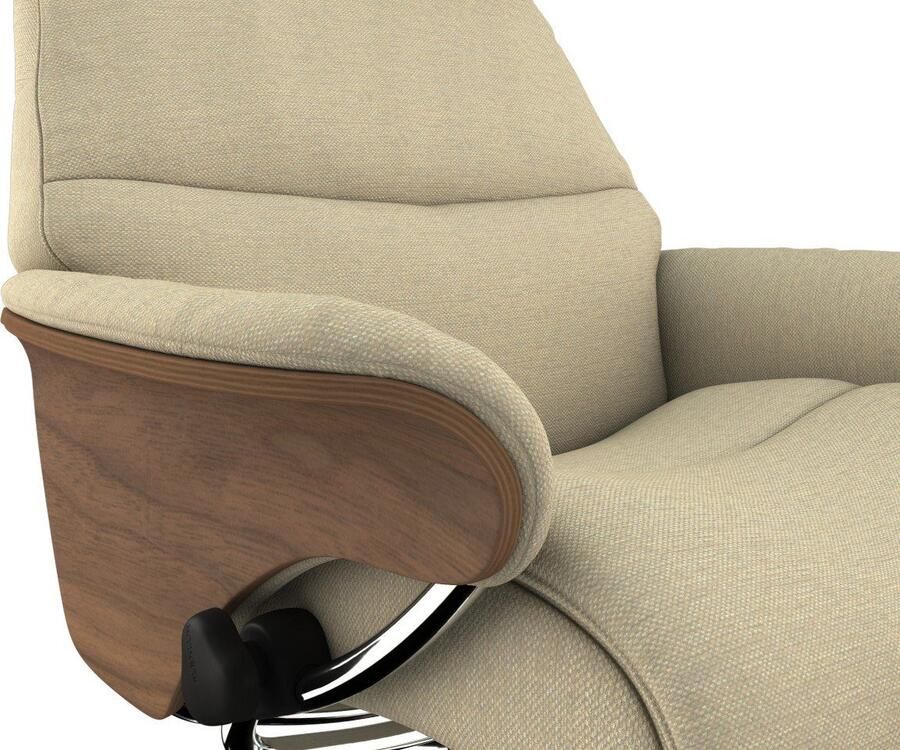 FLEXLUX Relaxfauteuil Aarhus gestoffeerde relaxfauteuil Scandinavisch design armleuningen - Foto 3
