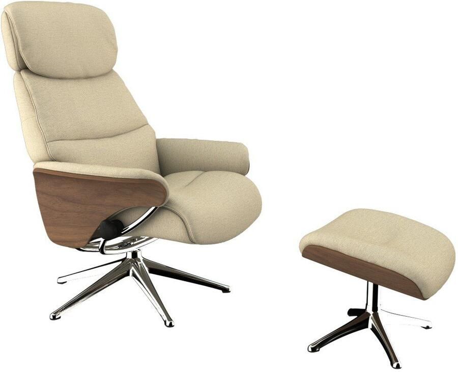 FLEXLUX Relaxfauteuil Aarhus gestoffeerde relaxfauteuil Scandinavisch design armleuningen - Foto 4