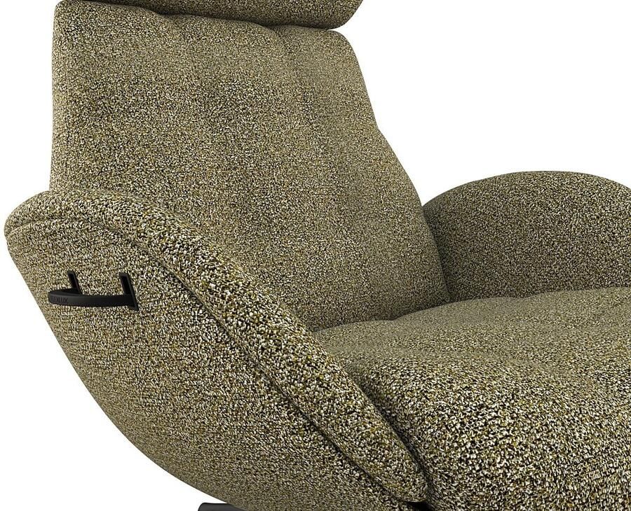 FLEXLUX Relaxfauteuil Chester relaxfauteuil hoog comfort Scandi draaibaar Premium comfort rug- en hoofdeindeverstelling draaibaar voet zwart - Foto 3