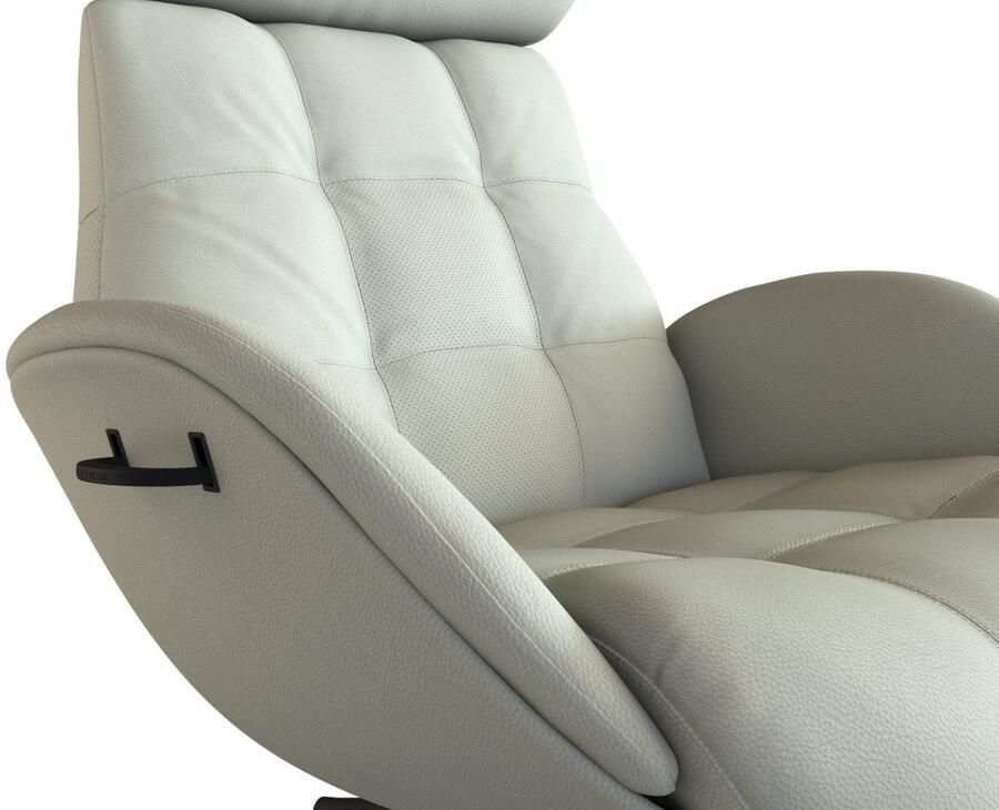 FLEXLUX Relaxfauteuil Chester relaxfauteuil hoog comfort Scandi draaibaar Premium comfort rug- en hoofdeindeverstelling draaibaar voet zwart - Foto 3