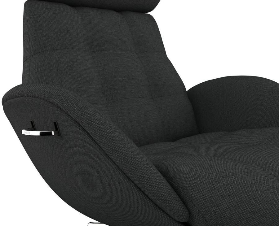 FLEXLUX Relaxfauteuil Chester relaxfauteuil premium comfort Scandi draaibaar Premium comfort rug- en hoofdeindeverstelling draaibaar voet zwart - Foto 3