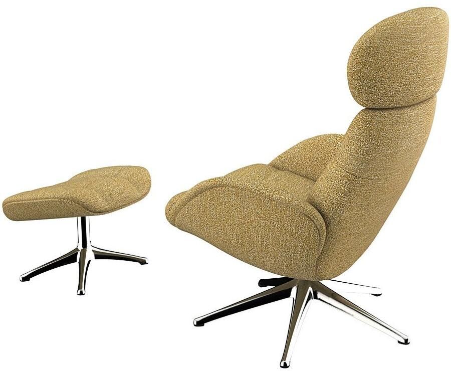 FLEXLUX Relaxfauteuil Chester relaxfauteuil premium comfort Scandi draaibaar Premium comfort rug- en hoofdeindeverstelling draaibaar voet zwart - Foto 2