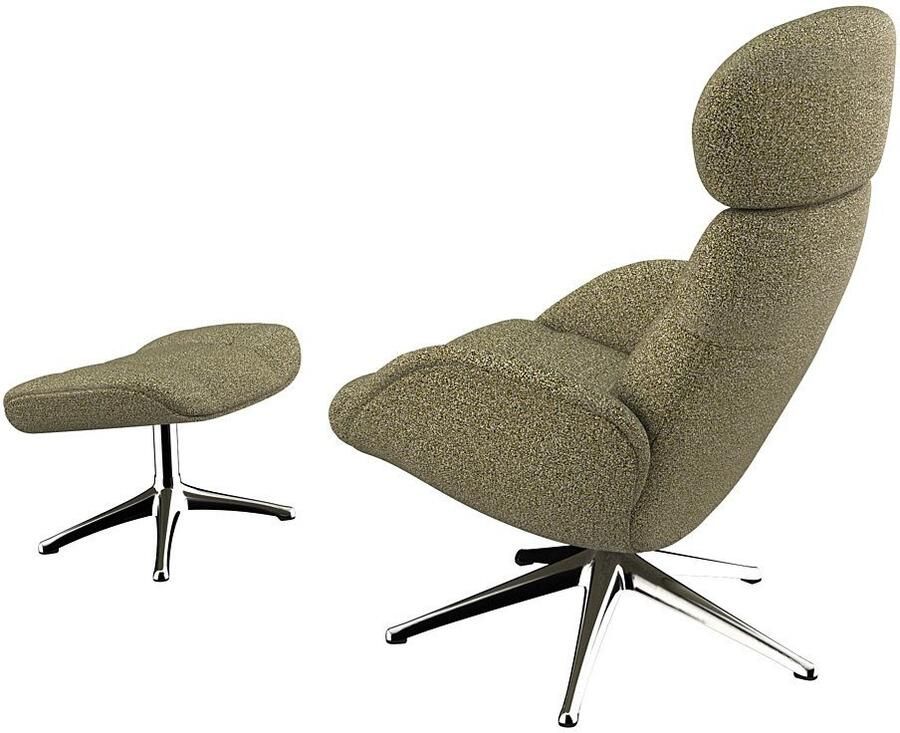 FLEXLUX Relaxfauteuil Chester relaxfauteuil premium comfort Scandi draaibaar Premium comfort rug- en hoofdeindeverstelling draaibaar voet zwart - Foto 2