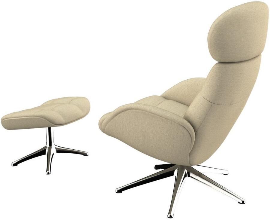 FLEXLUX Relaxfauteuil Chester relaxfauteuil premium comfort Scandi draaibaar Premium comfort rug- en hoofdeindeverstelling draaibaar voet zwart - Foto 2