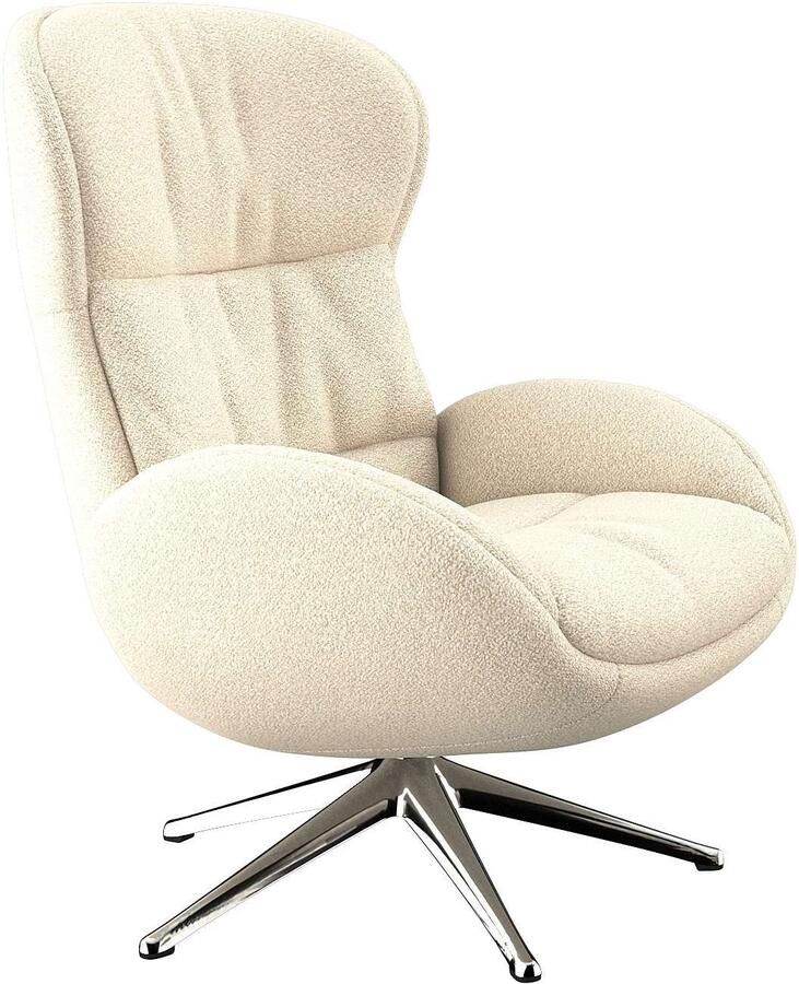 FLEXLUX Relaxfauteuil Haze uitstekend comfort Alu voet organisch design ergonomisch - Foto 4