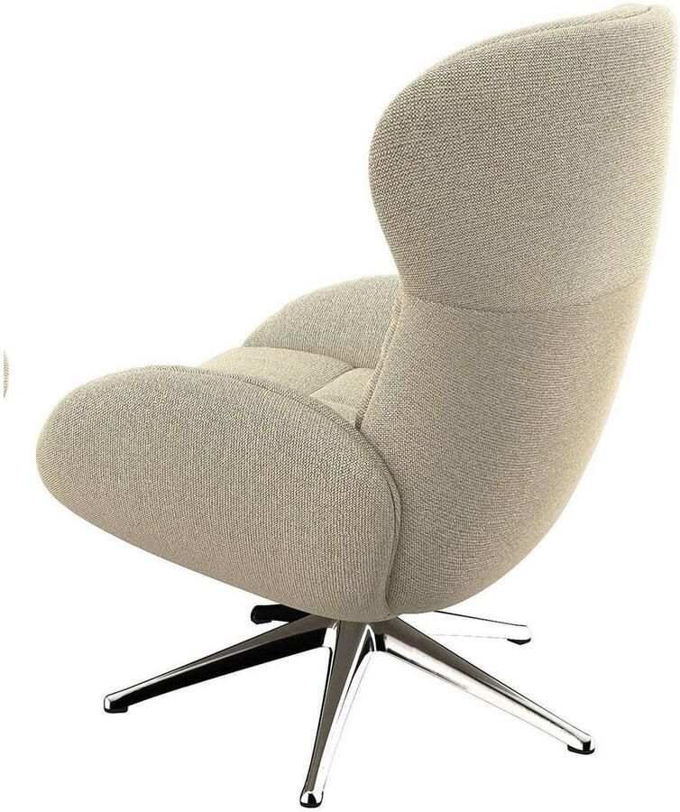 FLEXLUX Relaxfauteuil Haze uitstekend comfort Alu voet organisch design ergonomisch
