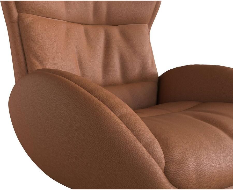 FLEXLUX Relaxfauteuil Haze uitstekend comfort Alu voet organisch design ergonomisch