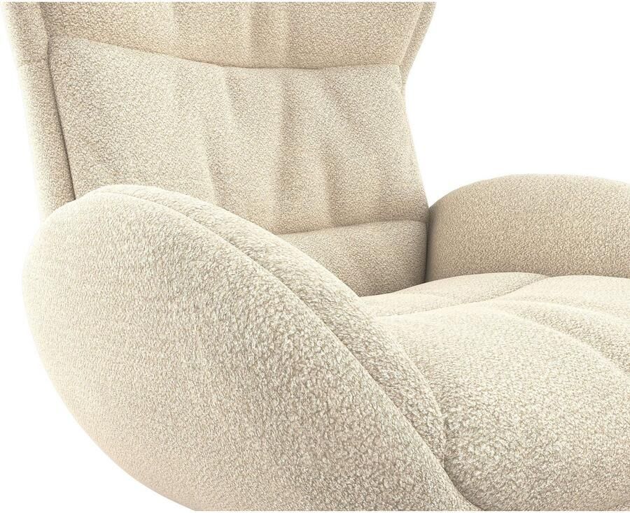 FLEXLUX Relaxfauteuil Haze uitstekend comfort Alu voet organisch design ergonomisch