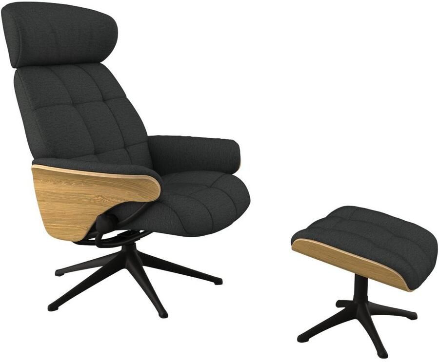 FLEXLUX Relaxfauteuil Skagen relaxfauteuil premium comfort armleuningen draaibaar Scandi - Foto 4