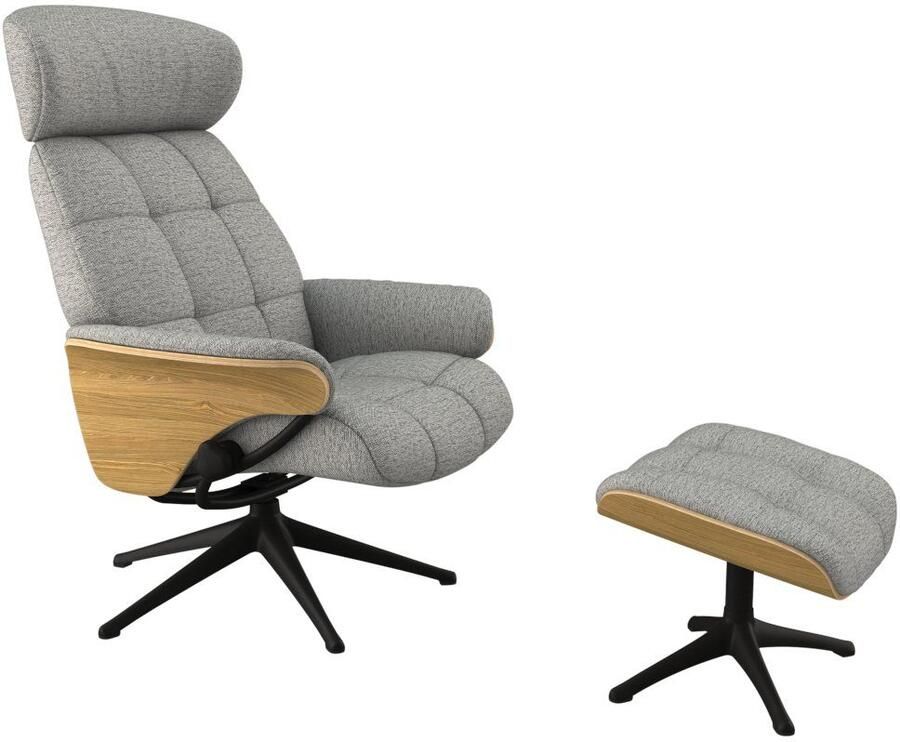 FLEXLUX Relaxfauteuil Skagen relaxfauteuil premium comfort armleuningen draaibaar Scandi - Foto 4