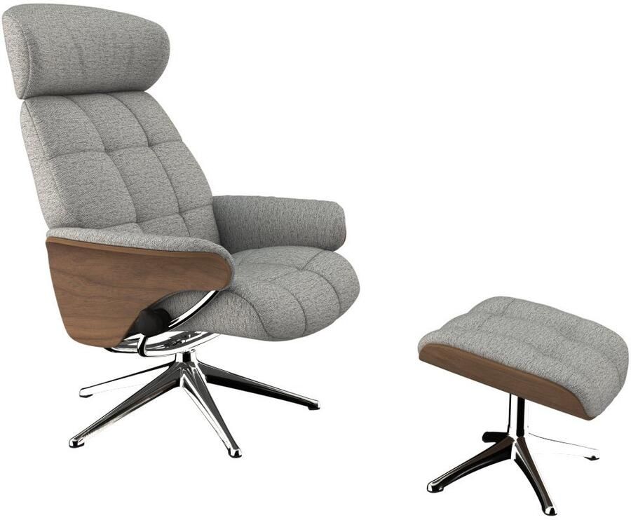 FLEXLUX Relaxfauteuil Skagen relaxfauteuil premium comfort armleuningen draaibaar Scandi - Foto 4