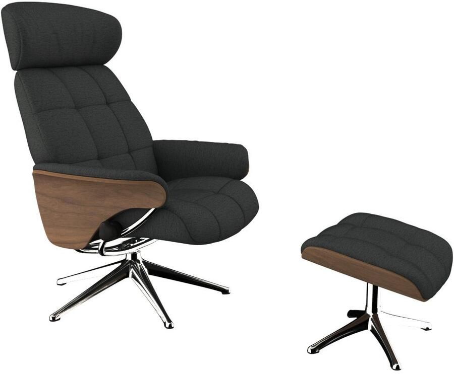 FLEXLUX Relaxfauteuil Skagen relaxfauteuil premium comfort armleuningen draaibaar Scandi - Foto 4
