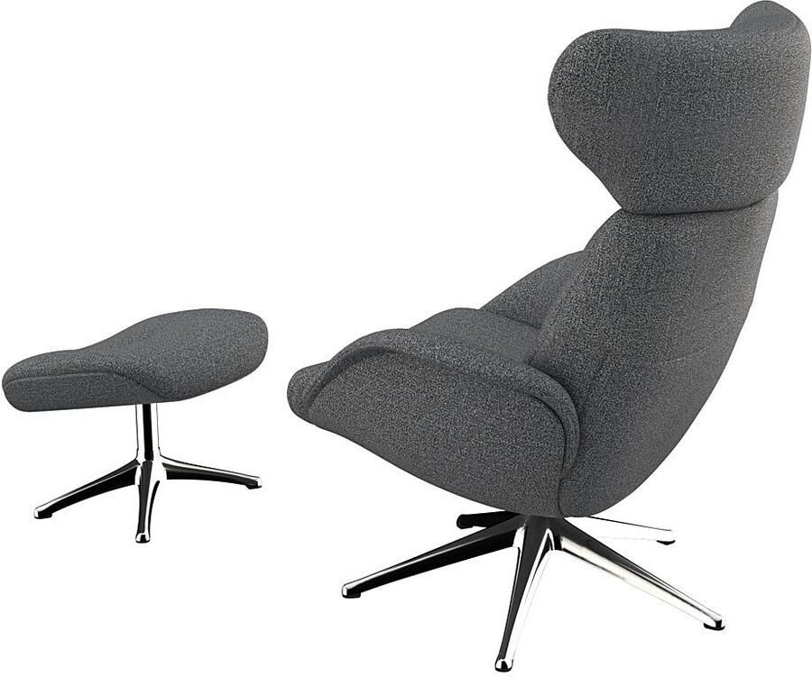 FLEXLUX Relaxfauteuil Tv-fauteuil More ergonomisch draaibaar robuuste voet Scandi Premium comfort rug- en hoofdeindeverstelling draaibaar voet van aluminium - Foto 2
