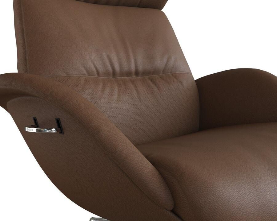 FLEXLUX Relaxfauteuil Tv-fauteuil More ergonomisch draaibaar robuuste voet Scandi Premium comfort rug- en hoofdeindeverstelling draaibaar voet van aluminium - Foto 3