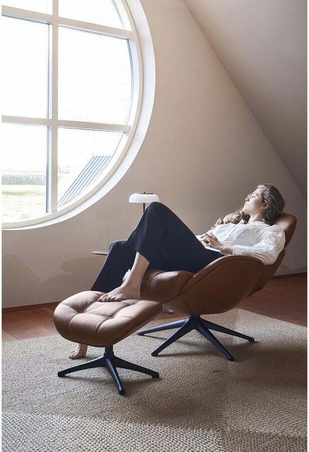 FLEXLUX Voetenbankje Chester beensteun ontspanning hoog comfort ergonomisch - Foto 2