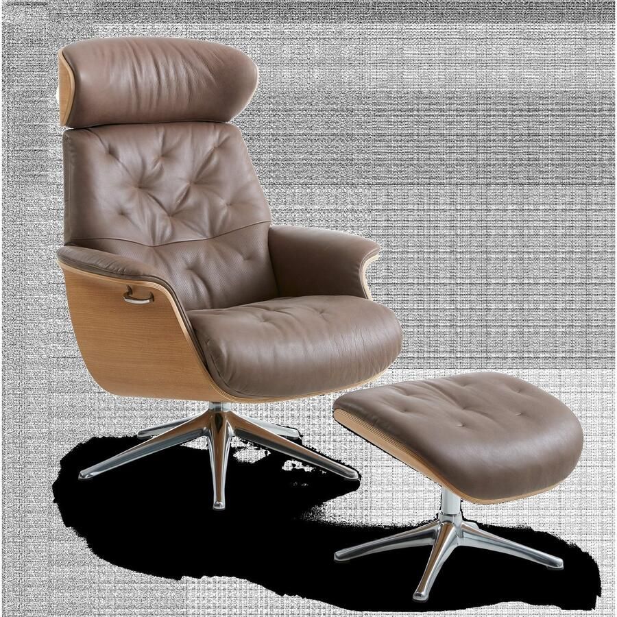 FLEXLUX Voetenbankje Volden Beensteun onderhoudsvriendelijk Scandinavisch design hoog comfort - Foto 2