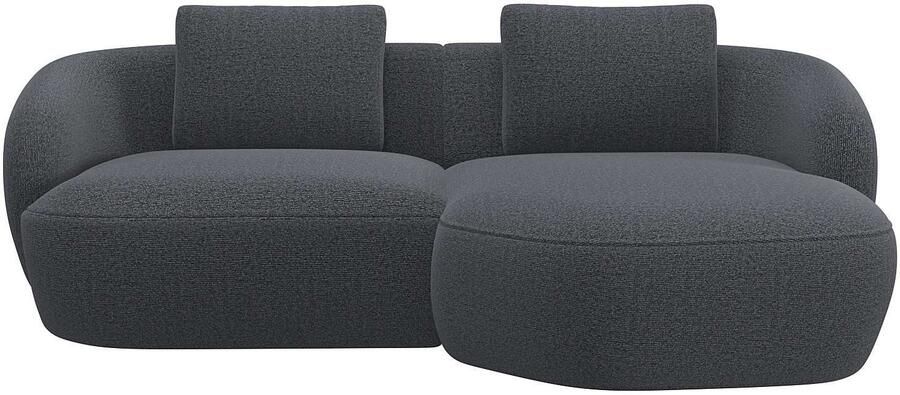 FLEXLUX Zithoek Torino rond L-vorm bankhoek met recamière longchair-sofa - Foto 4