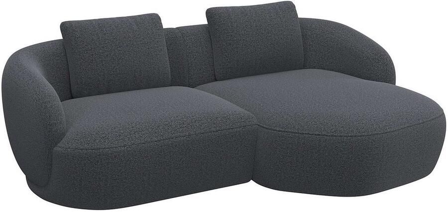 FLEXLUX Zithoek Torino rond L-vorm bankhoek met recamière longchair-sofa - Foto 3