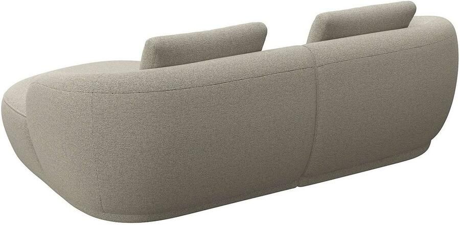 FLEXLUX Zithoek Torino rond L-vorm bankhoek met recamière longchair-sofa - Foto 2