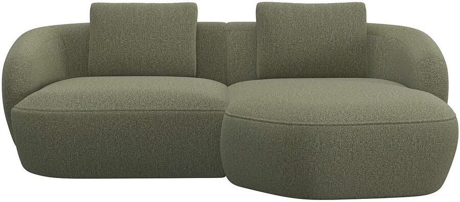 FLEXLUX Zithoek Torino rond L-vorm bankhoek met recamière longchair-sofa - Foto 4