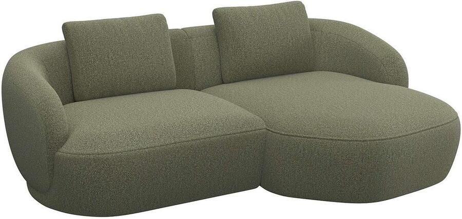 FLEXLUX Zithoek Torino rond L-vorm bankhoek met recamière longchair-sofa - Foto 3