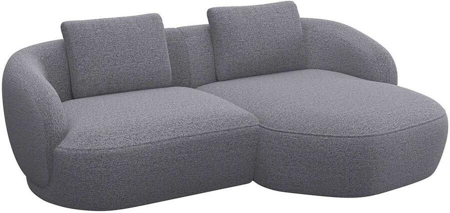 FLEXLUX Zithoek Torino rond L-vorm bankhoek met recamière longchair-sofa - Foto 3