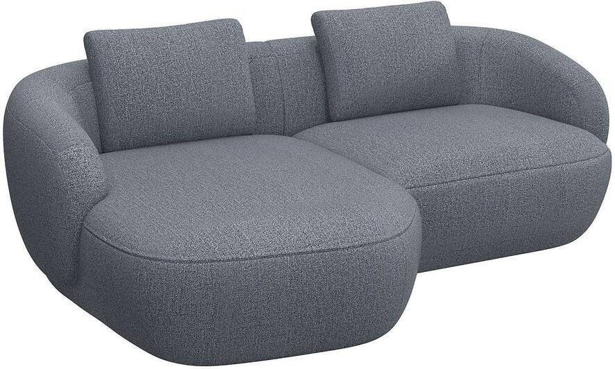 FLEXLUX Zithoek Torino rond L-vorm bankhoek met recamière longchair-sofa