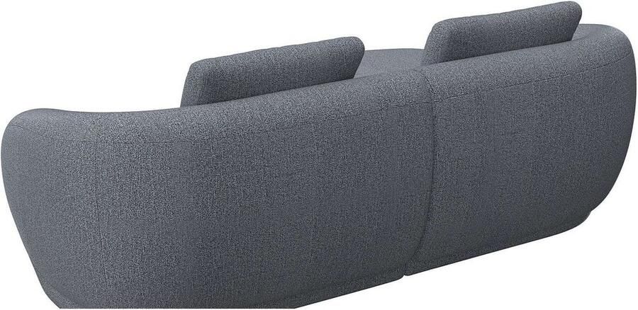 FLEXLUX Zithoek Torino rond L-vorm bankhoek met recamière longchair-sofa - Foto 3